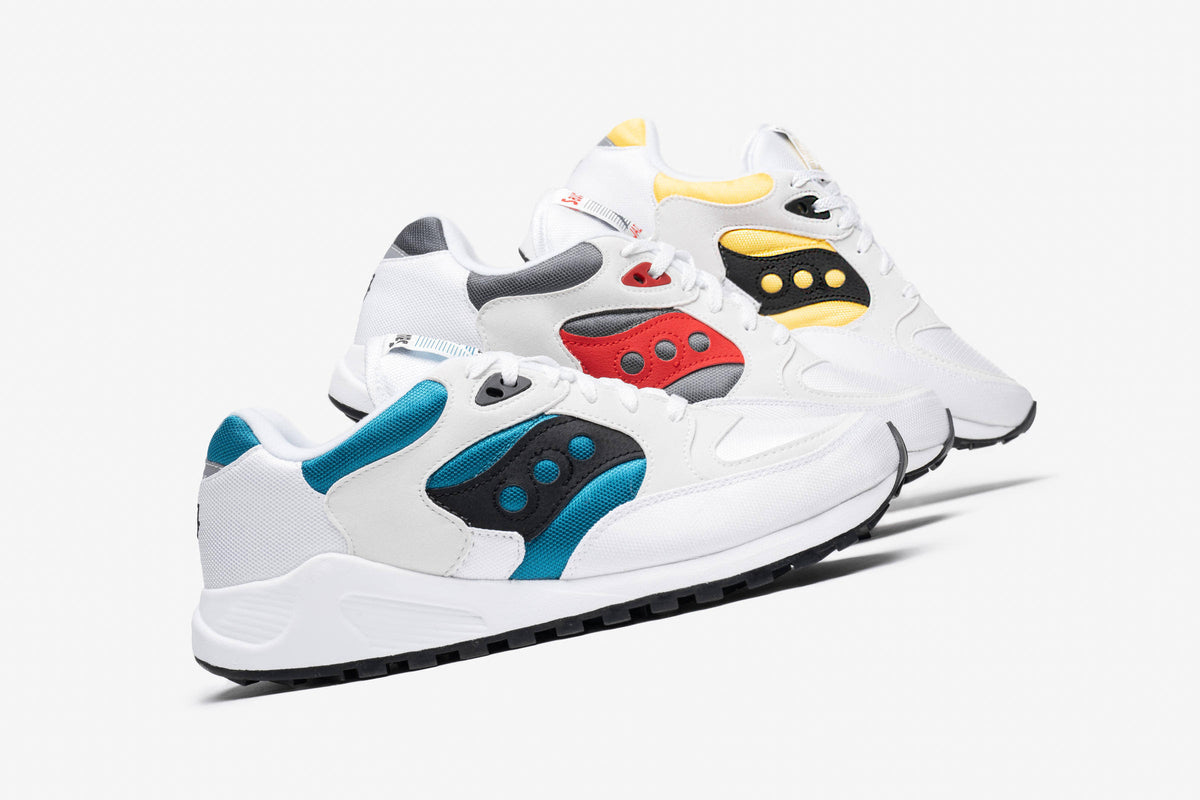 White / Turquoise Jazz Sneakers A182470