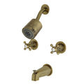 Antique Brass Tub and Shower Faucet F2665