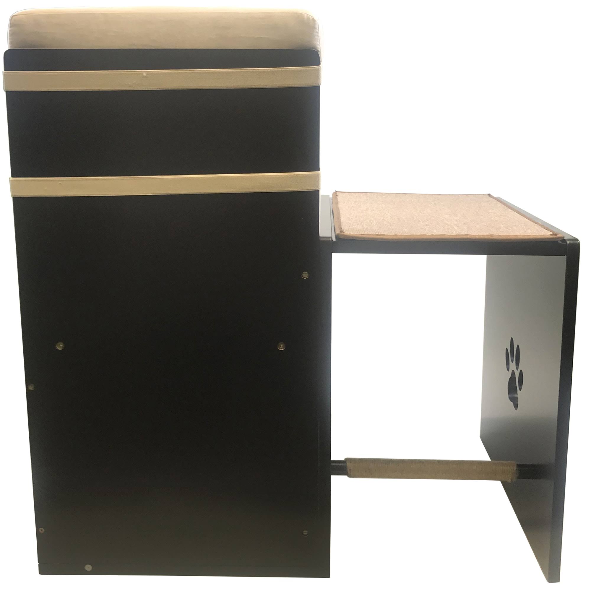Brown Cat Walk Love Seat with Scratching Posts and Storage T20013
