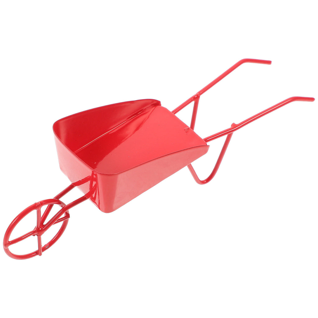 Mini Vintage Metal Wheelbarrow Prop D720355