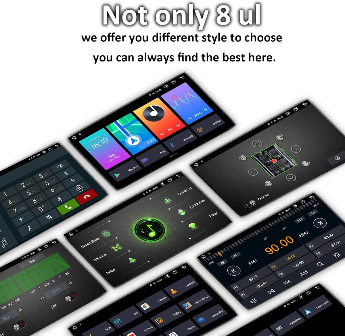 Android Car Stereo with Touch Screen Carplay Android Auto Bluetooth 5.0 O53363