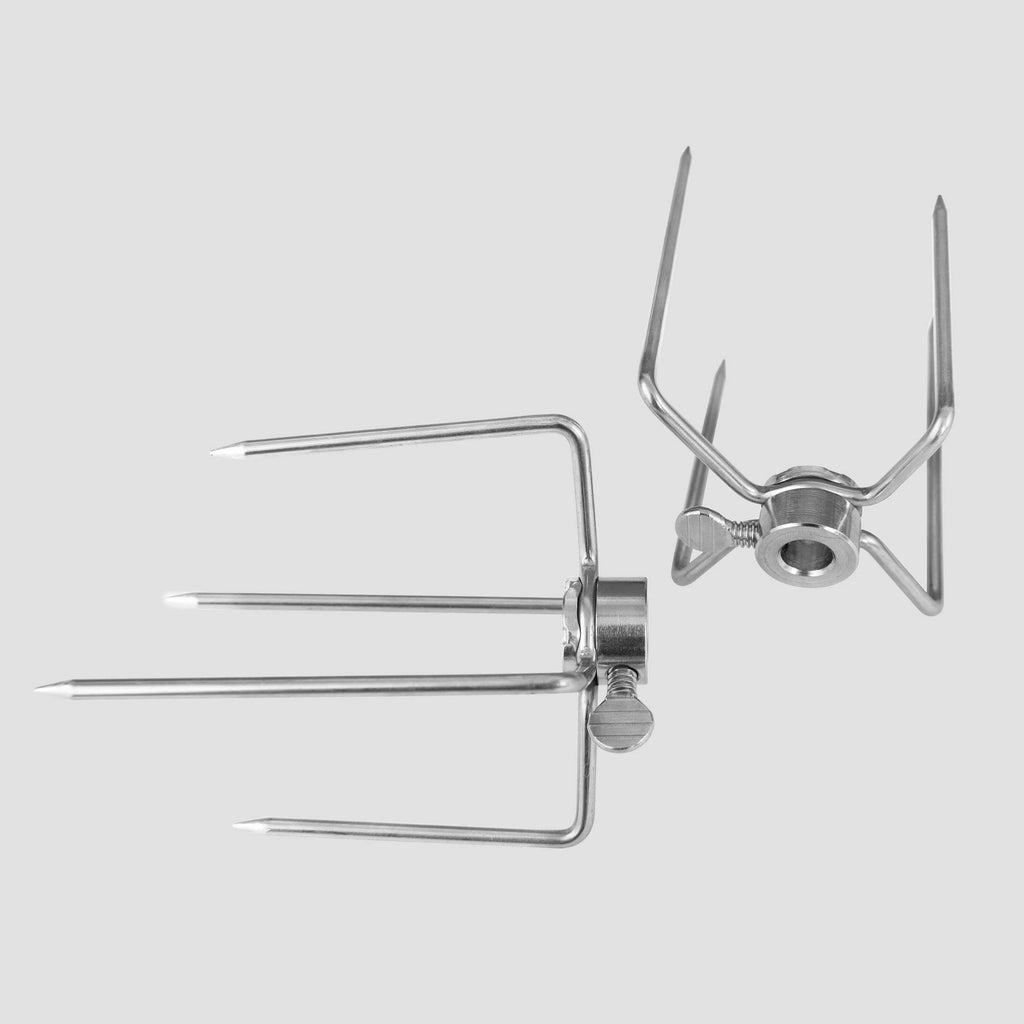 Rotisserie Kit for Grills, 8x8 mm Square Spit Rod, Stainless Steel V85035