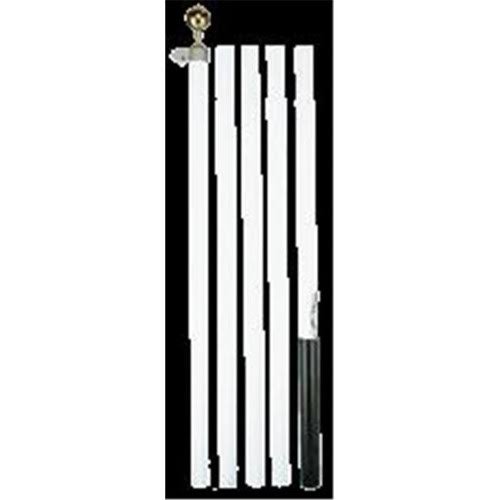 18 ft. White Steel Pole F423191