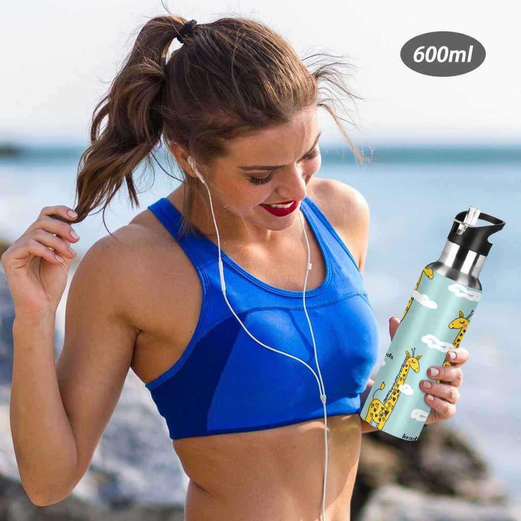 Stainless Steel Insulated Water Bottle with Straw Lid J1083