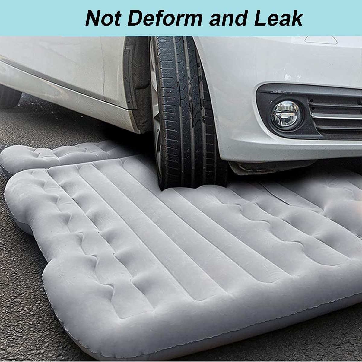 Car Air Mattress with Air Pump, Grey T652