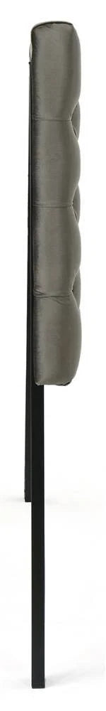 Tufted King/ Cal King Headboard in Gray and Black A5703