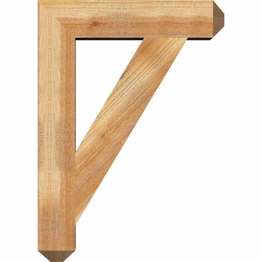 Traditional Craftsman Rough Sawn Bracket, Western Red Cedar M162