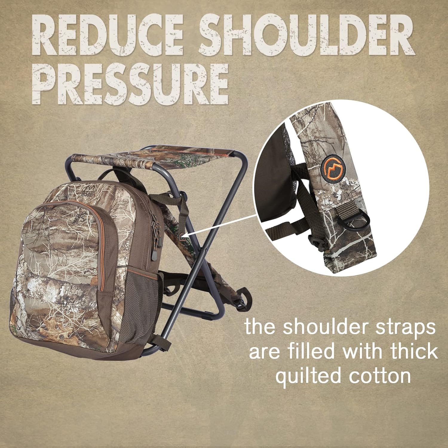 CAMO Foldable Fishing Chair with Cooler Bag J73965
