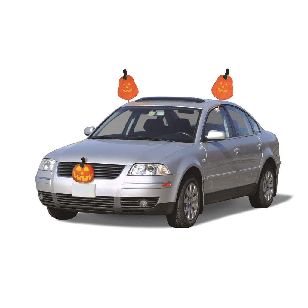 19" Orange and Yellow Pumpkins Halloween Car Decorating Kit Z8358