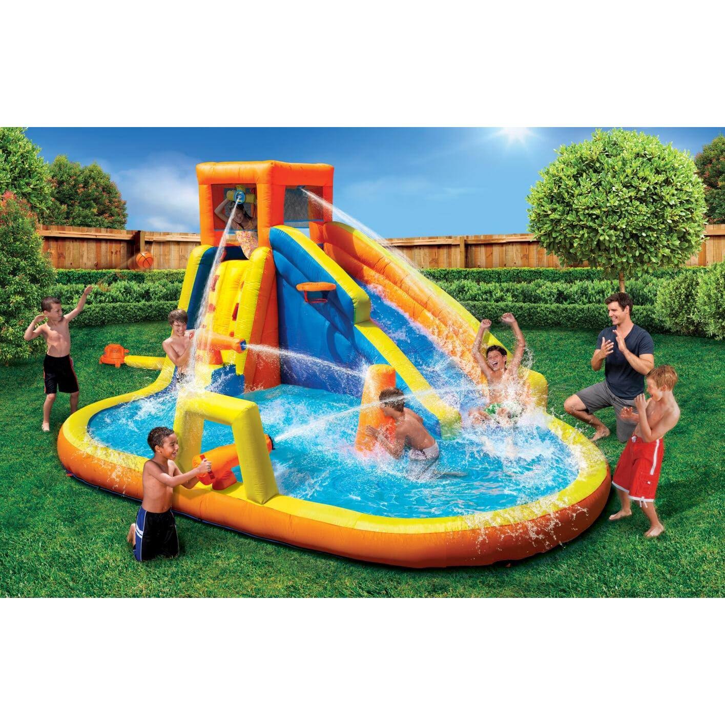 Battle Blast Adventure Park with Blower Motor and 3 Water Cannons J7698
