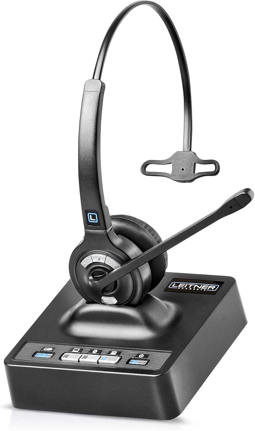 Wireless DECT Office Headset with Bluetooth for Desk Phone, Computer and Bluetooth Device P712784