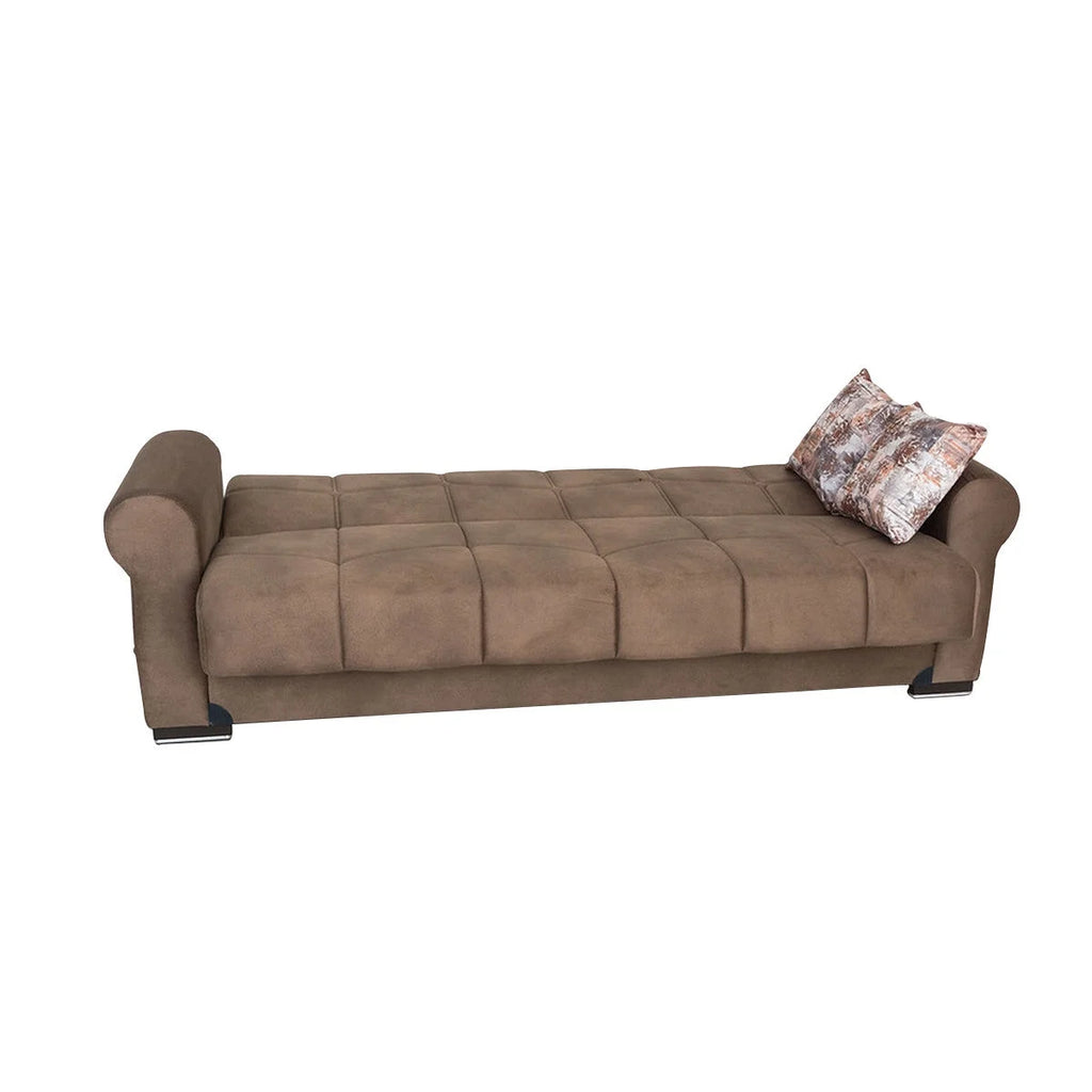 Light Brown Fabric Sofa Bed H8062