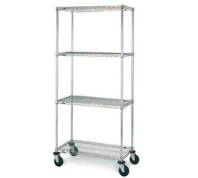 Stem Caster Cart, Wire, 48x22W x 18x22D x 69x22H D2685