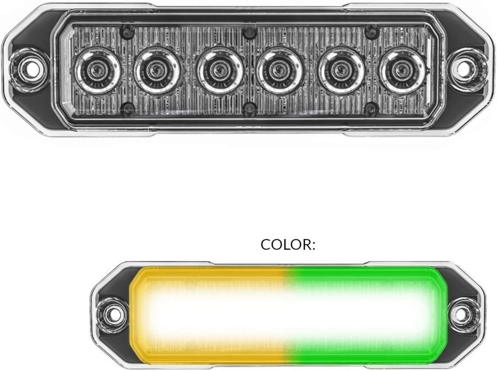 Red/Blue 18W LED Strobe Light, Pack of 2 U76107