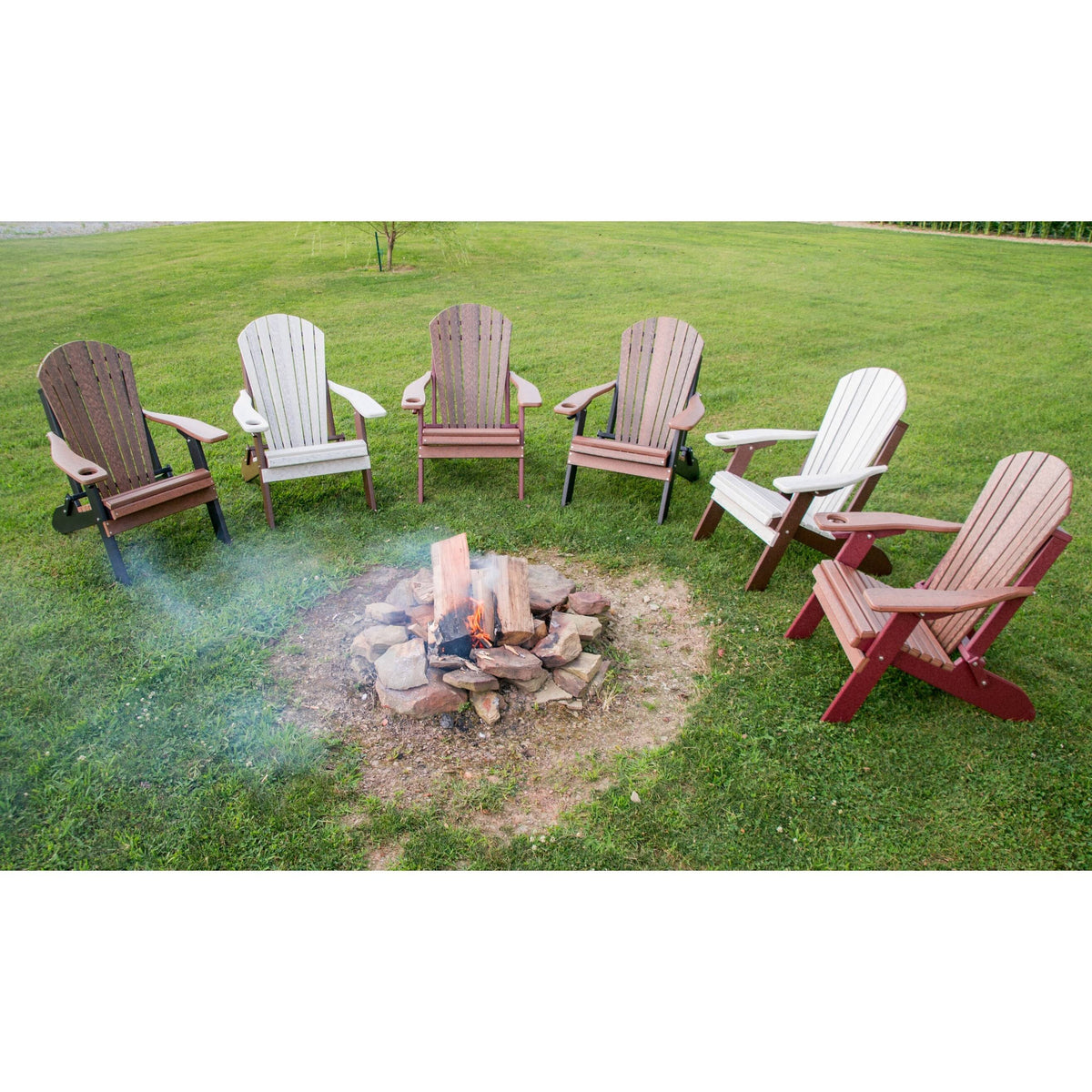 Folding Adirondack Chair Dove Gray V650