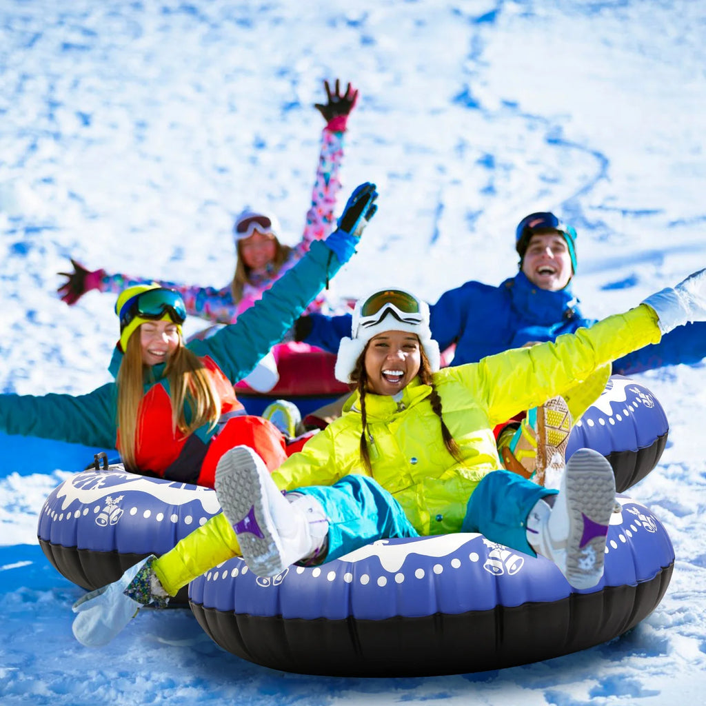 Blue Inflatable Snow Tube with Dual Handles P933