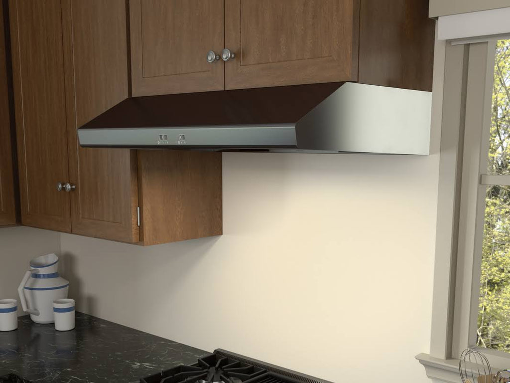 Black Stainless Steel Under Cabinet Range Hood E3382
