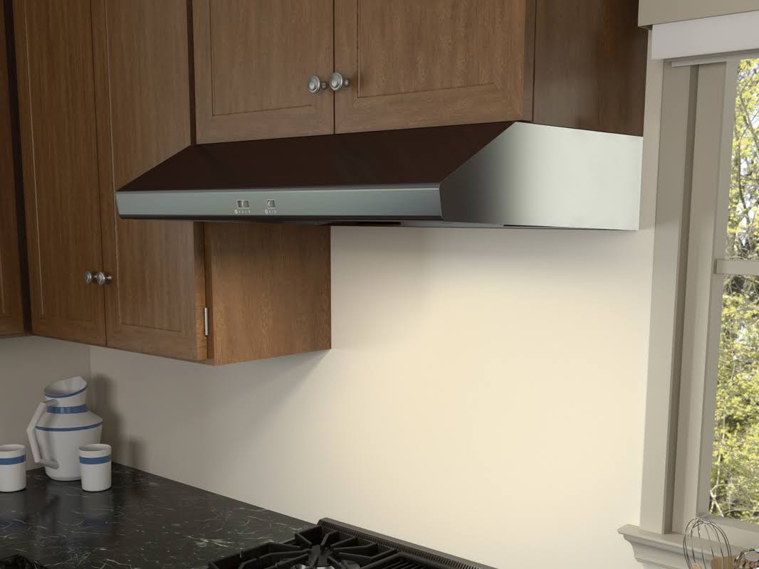 Black Stainless Steel Under Cabinet Range Hood E3382
