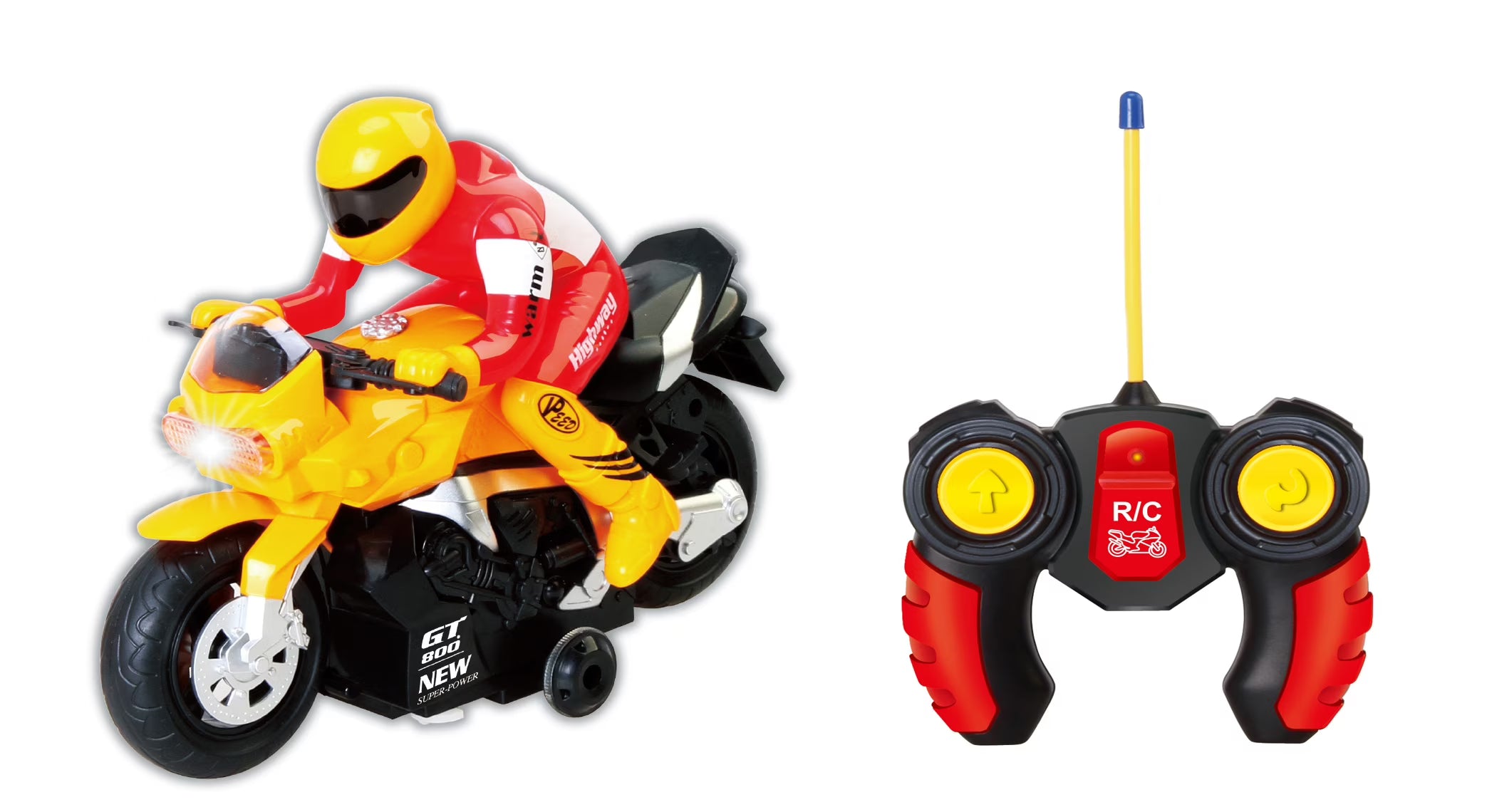 Yellow RC Motocycle Remote Control Toy N6322