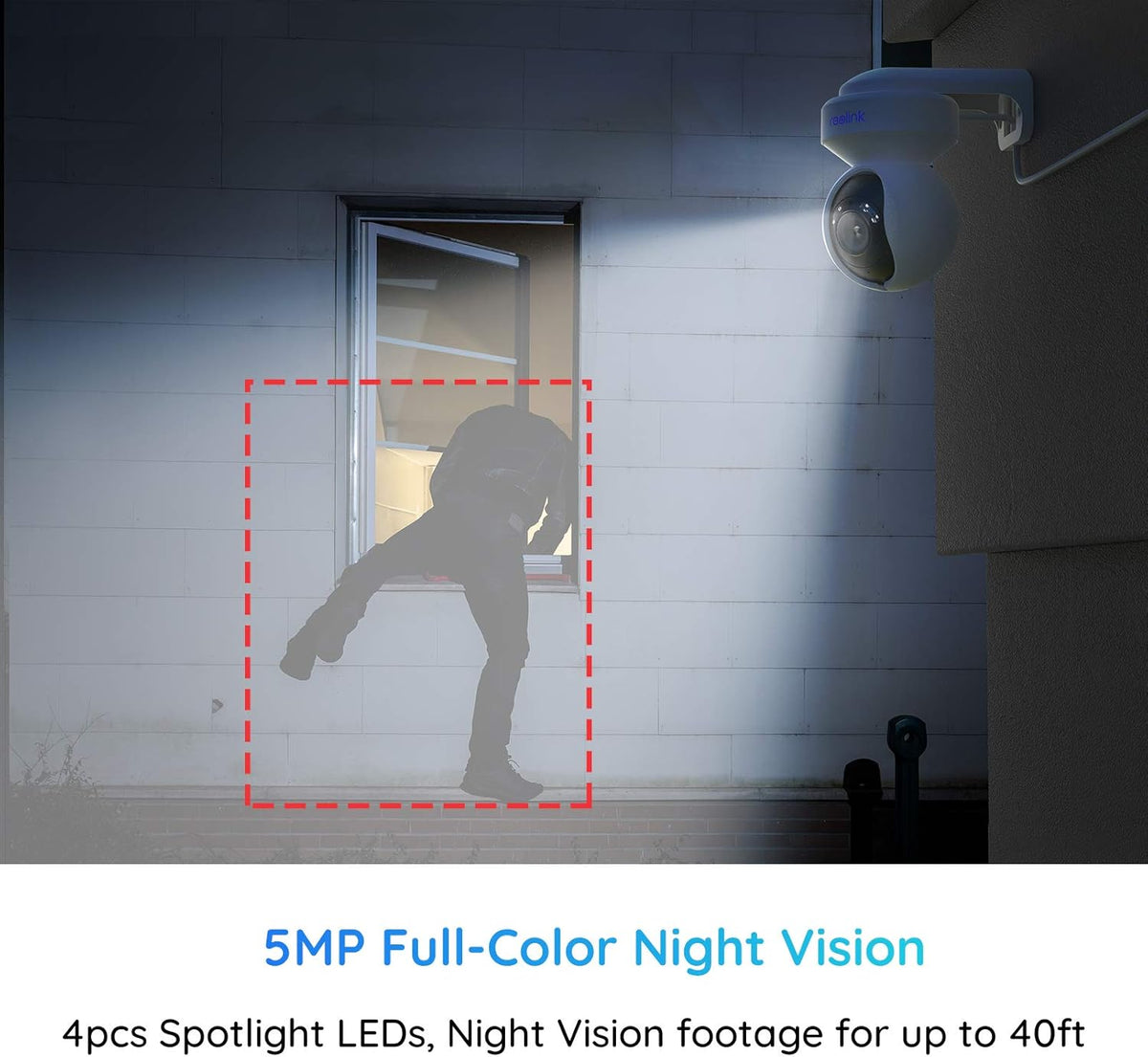 5MP HD PTZ WiFi Camera with Color Night Vision W147