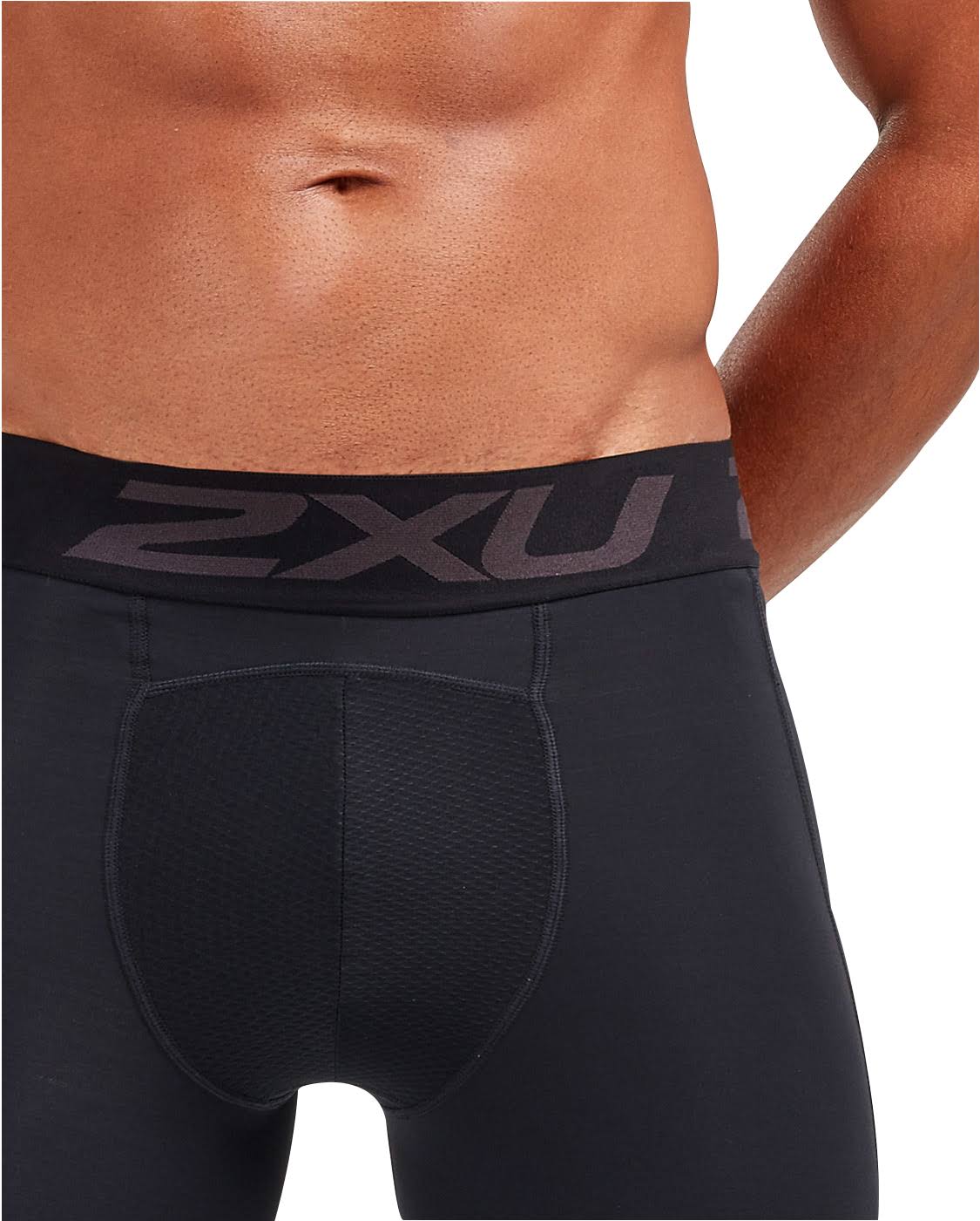 Black Mens Long Compression Tights A702