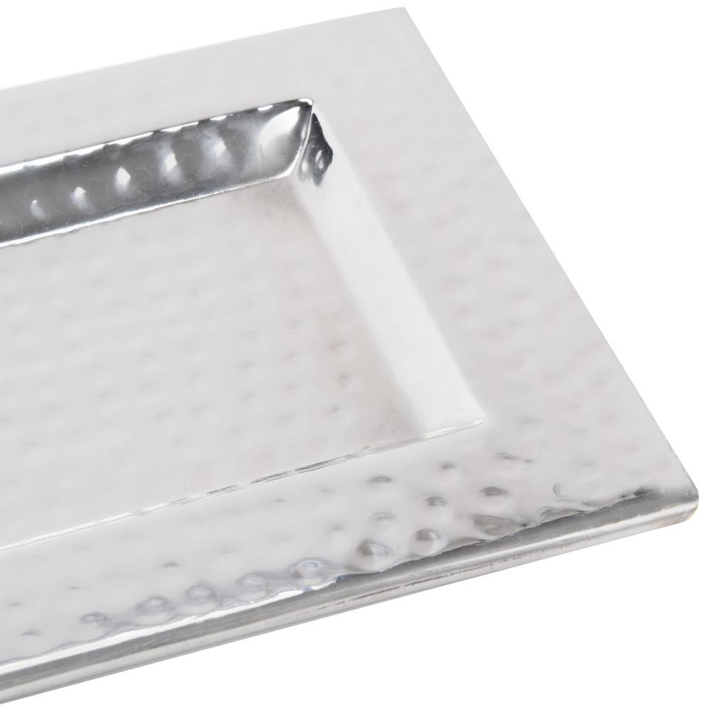 Stainless Steel Hammered Tray, 23-3/4x22 L M168566