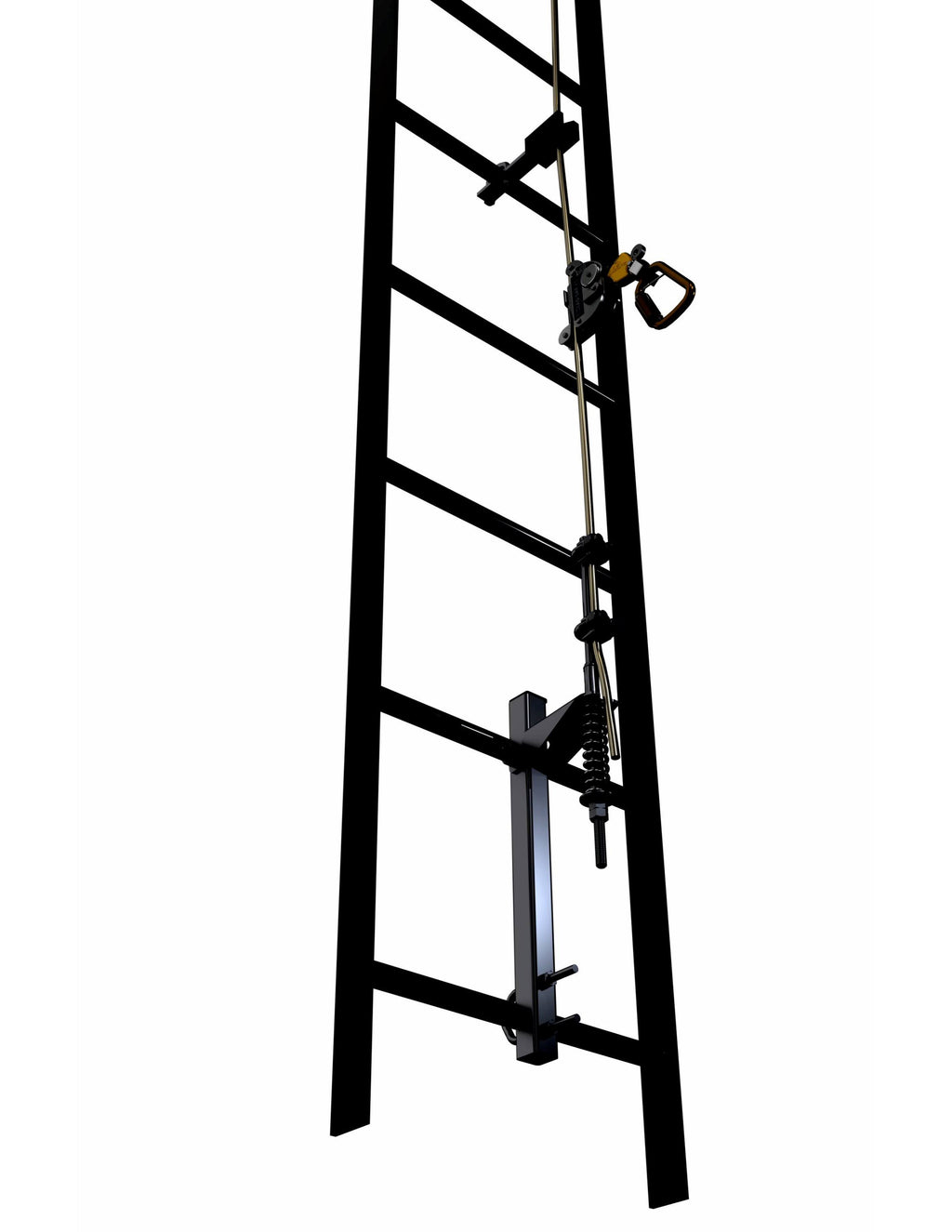 Galvanized Steel Vertical Safety System 50ft W3416