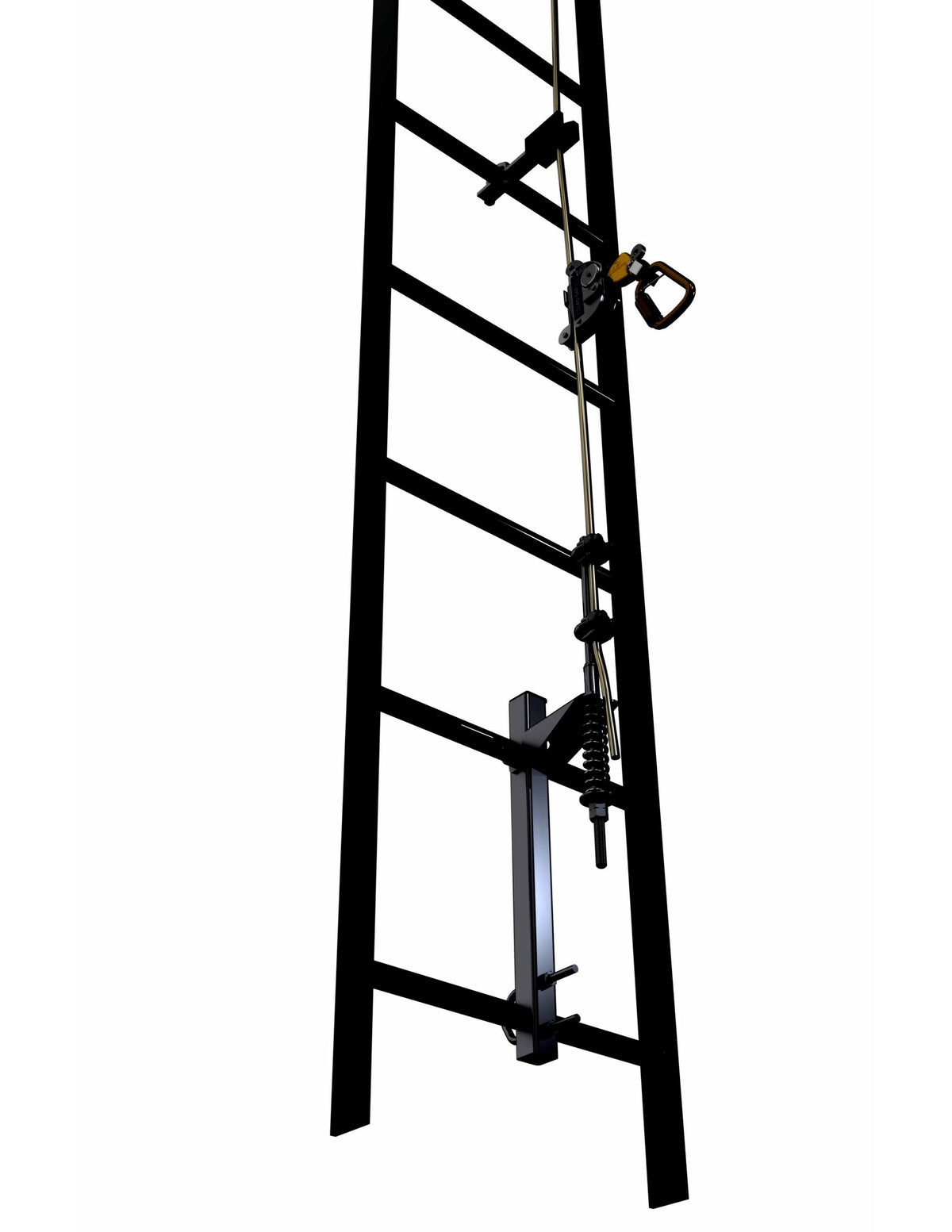 Galvanized Steel Vertical Safety System 50ft W3416