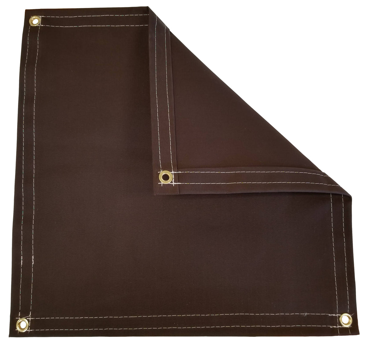 Brown 14.5 oz Polyester Canvas Tarp E39559
