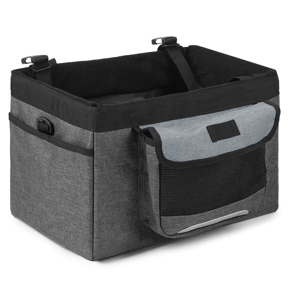 Foldable Front Basket Removable Bike Basket Dog Cat Carrier Camping Tote Bag T560064