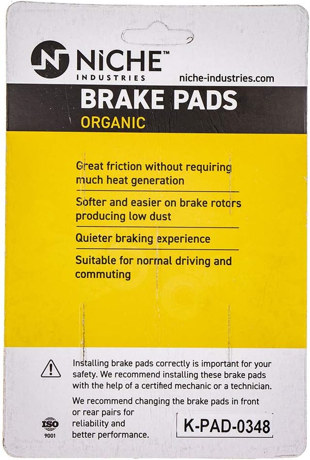 Brake Pad Set Organic Pack of 2 B131754