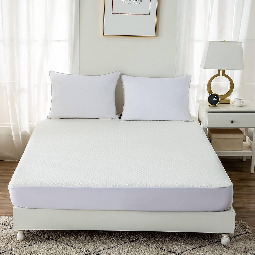 Waterproof Cooling Bamboo Fitted Mattress Protector V4299