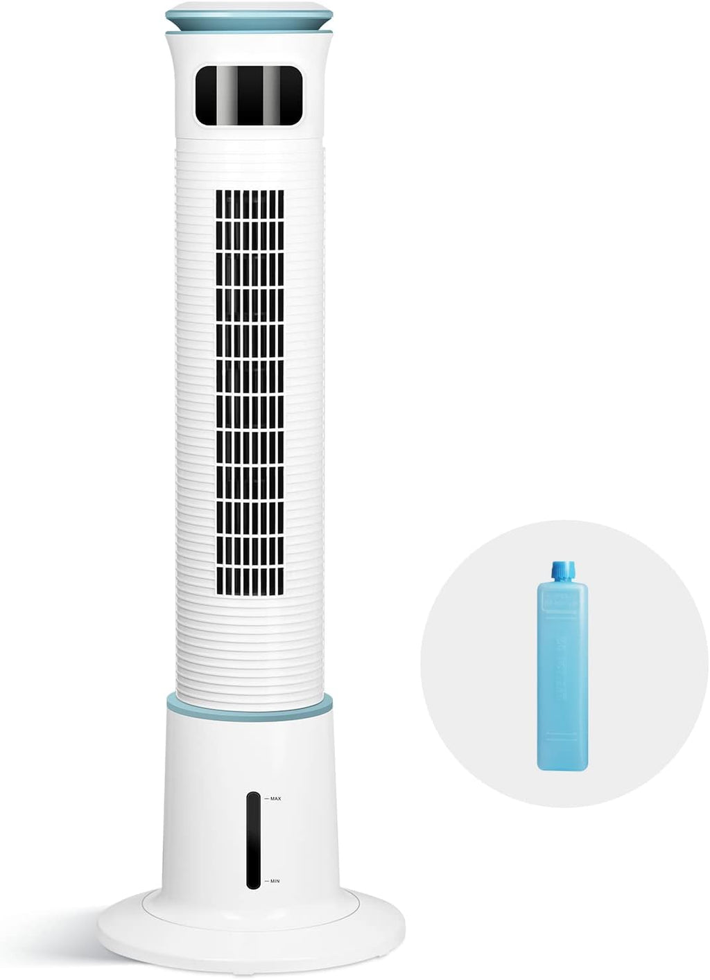 White 43 Inch Standing Tower Fan with 12 Speeds and 3 Modes R3592