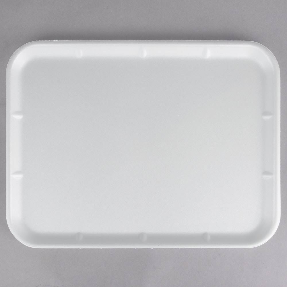 White Foam Supermarket Tray, 100/Carton A979