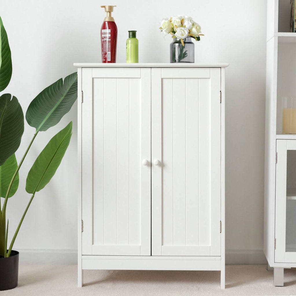 Bathroom Floor Storage Double Door Cabinet X4717