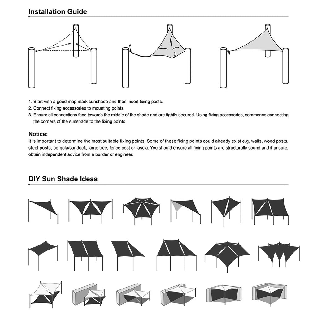 16x12' Rectangle Sun Shade Sail Canopy T24535