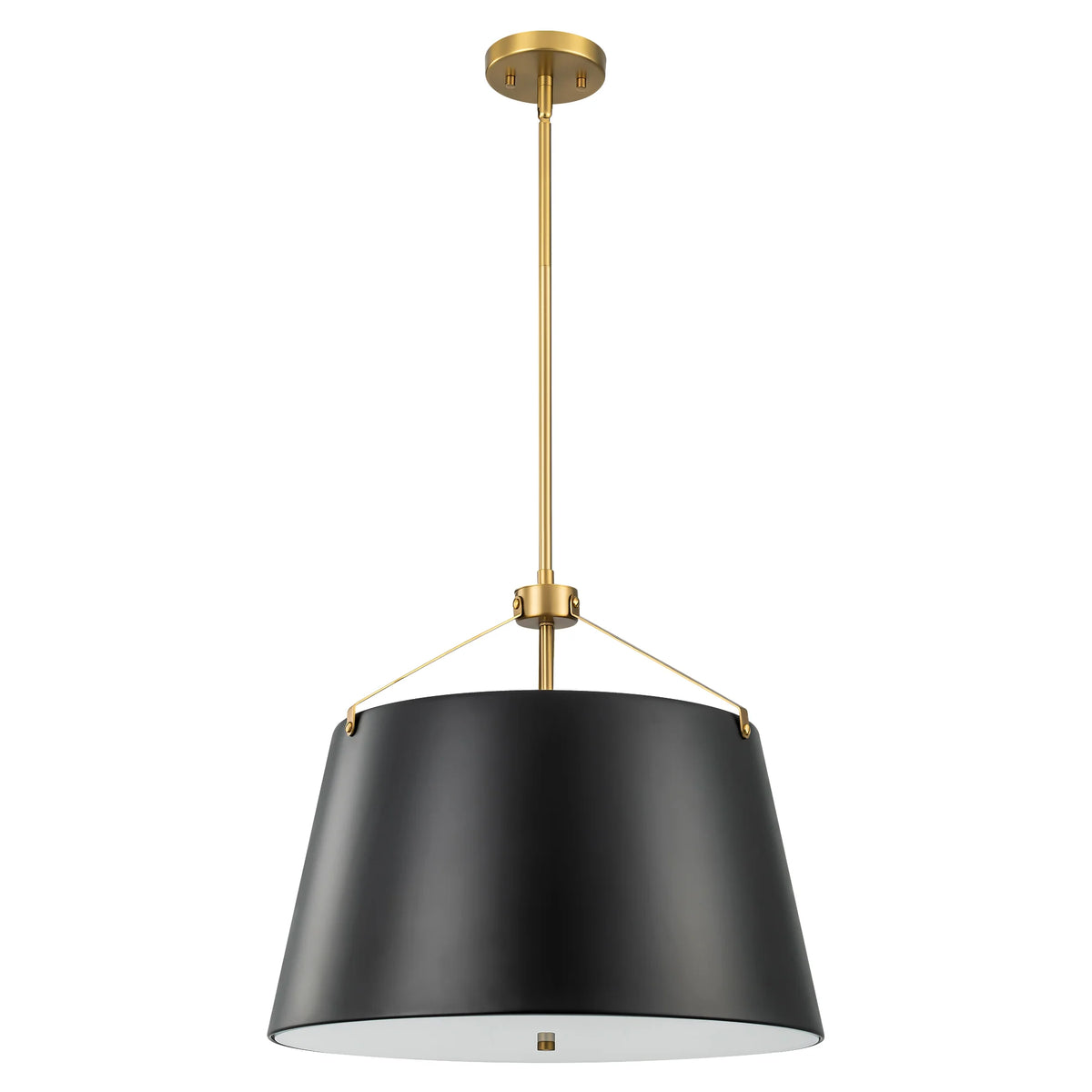 3-Light Dimmable Aluminum Drum Pendant Q7068