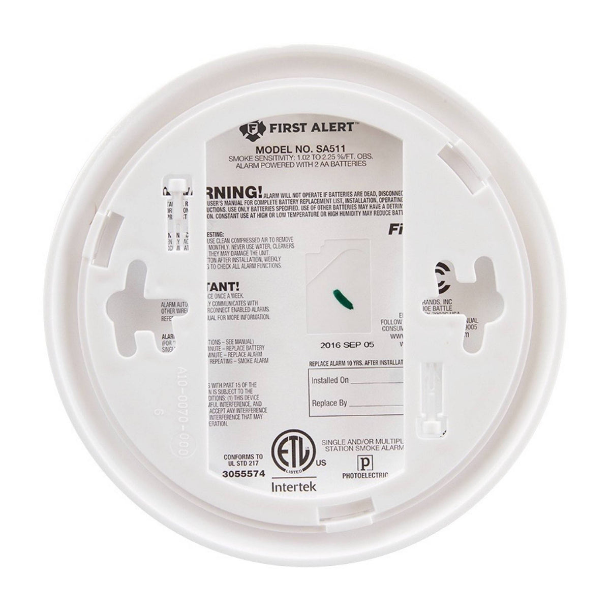 2 Pack White Wireless Smoke Alarm with Voice Location P286735