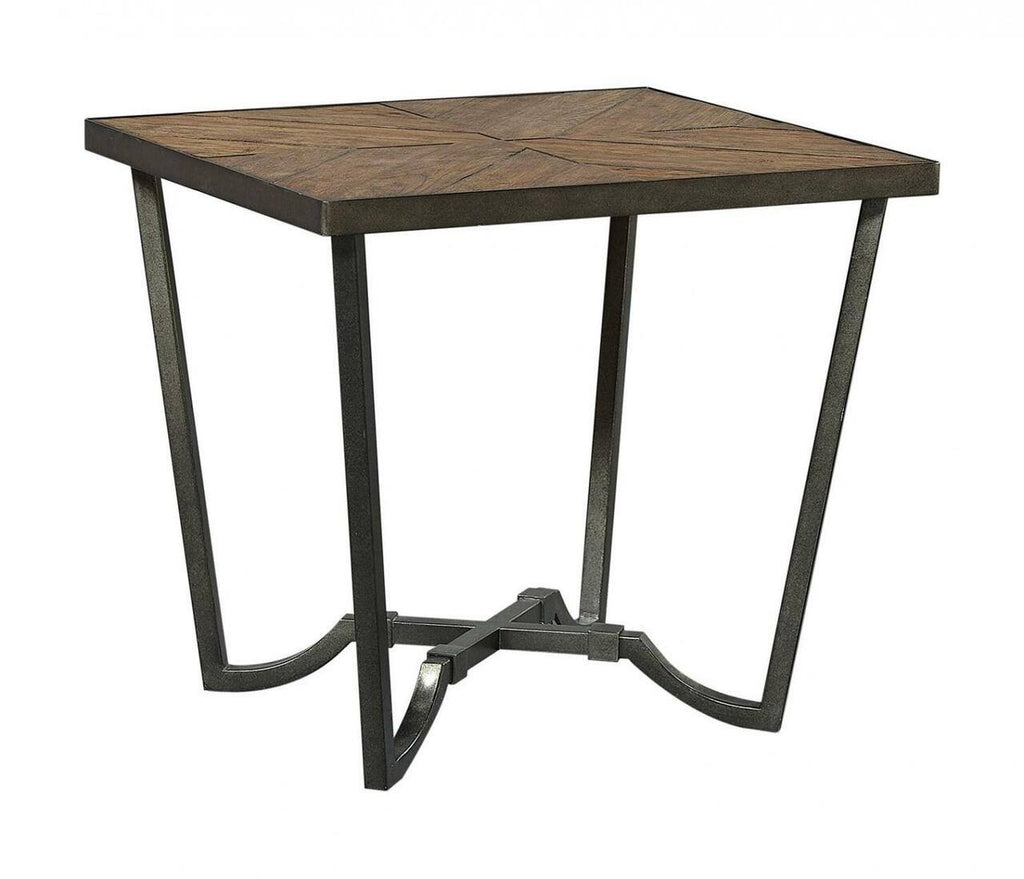 Pecan End Table with Wood Top J555