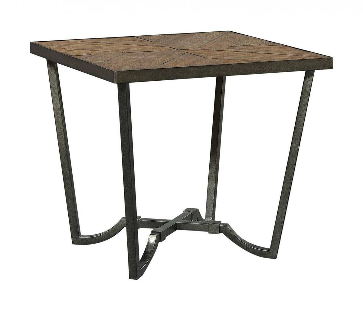 Pecan End Table with Wood Top J555
