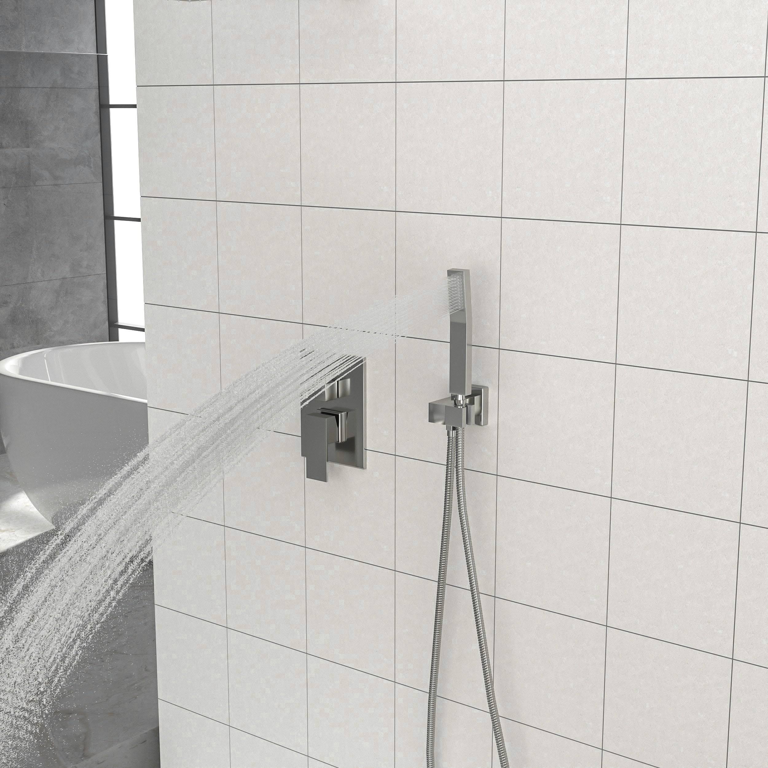 Grey Rough-In Valve Trim Kit Shower Faucet H16524