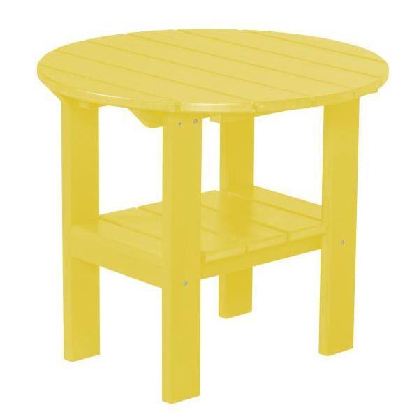 White Round Adirondack Side Table R881
