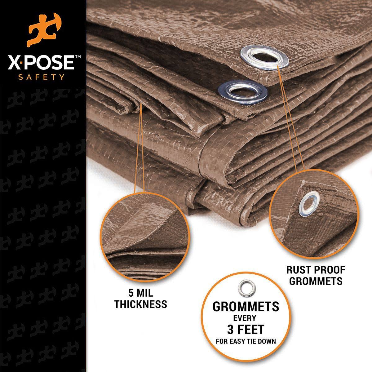 Brown Poly Tarps 15 x 30 - Case of 6 S39531
