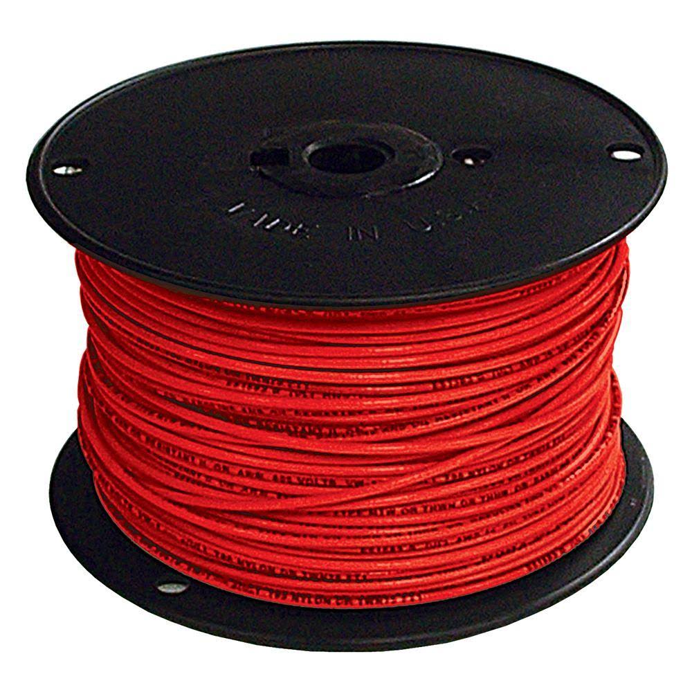 6 Red Stranded Cu THHN Wire J80989