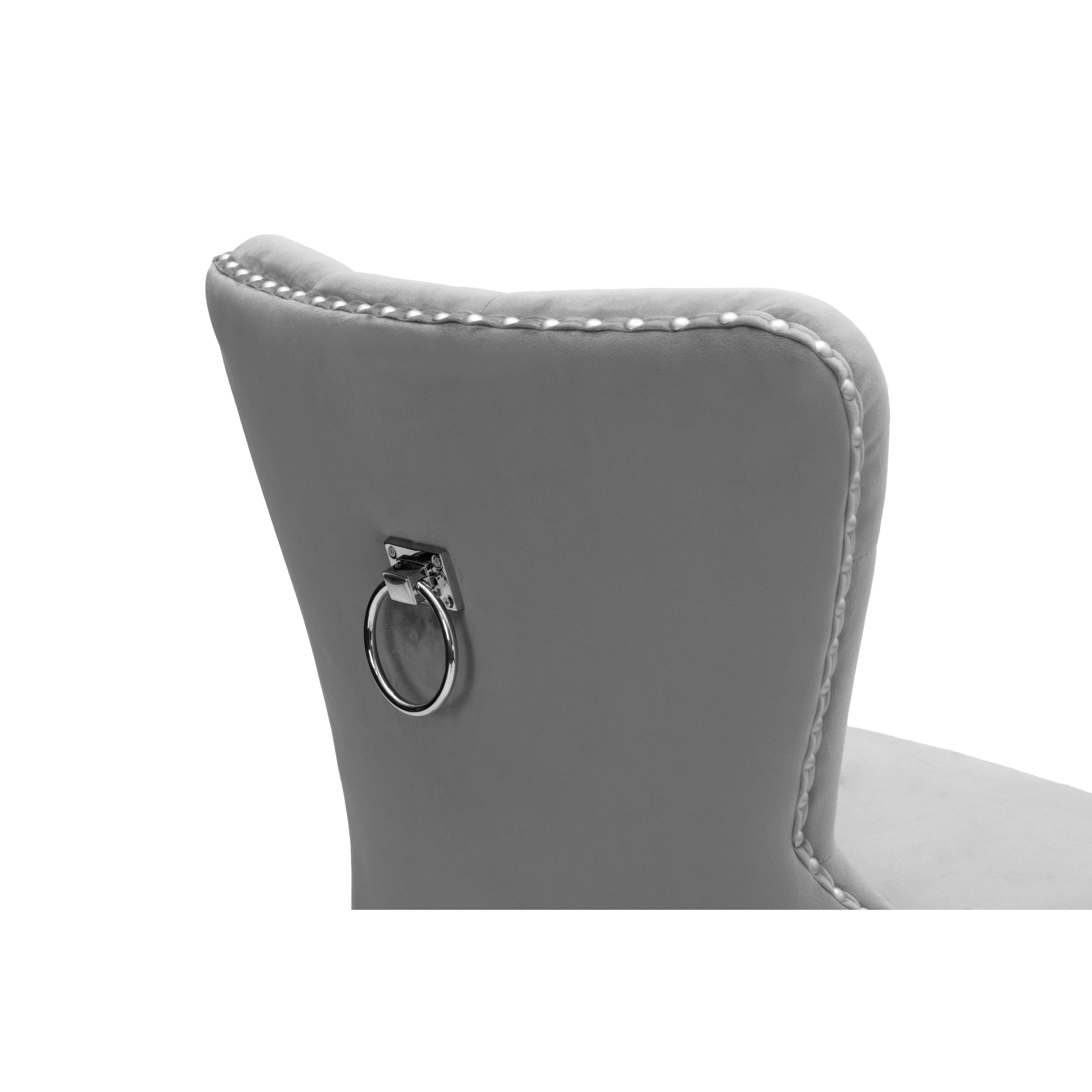 White Faux Leather Tufted Dining Side Chair Set of 2 P2230