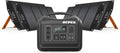 1800W Portable Power Station 1488Wh with 400W Panels, LiFePO4 Battery Backup A3172