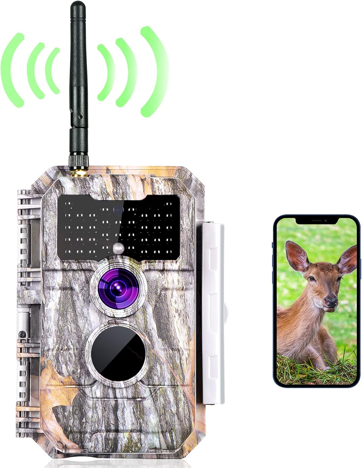 Wireless WiFi Trail Camera 24MP 1296P Night Vision Waterproof N17688