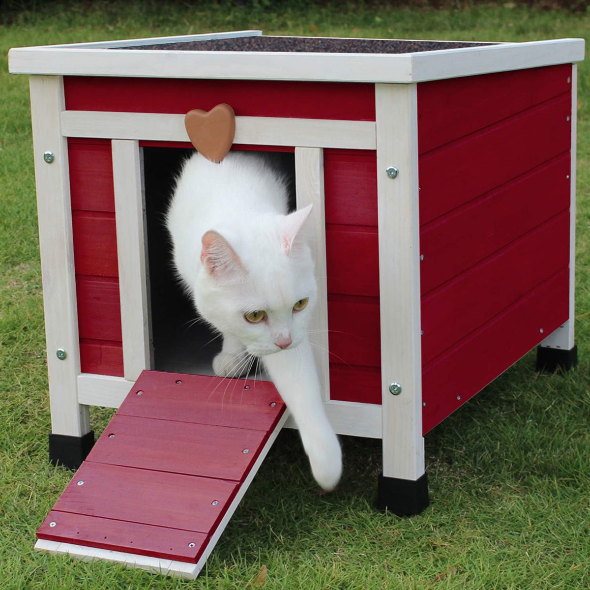 Weatherproof Wooden Small Pet House Pack of 2 P298692