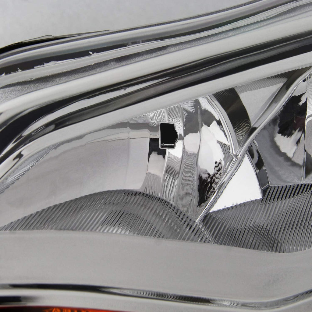 Chrome Trim Halogen Headlights Pair Y4437