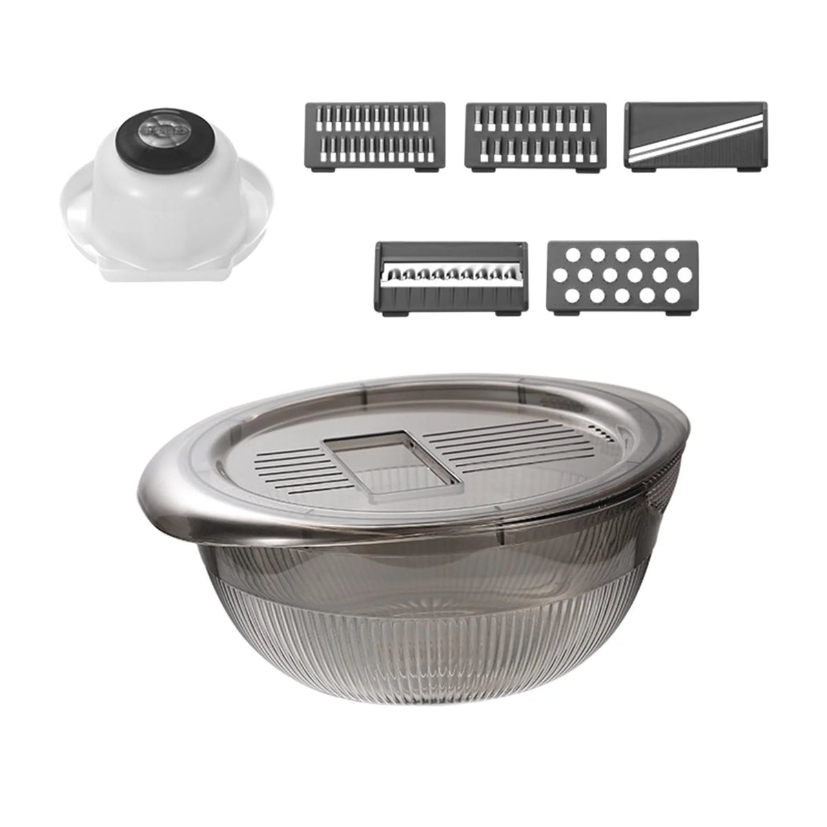 Gray 5 Blade Vegetable Chopper with Container Z79013